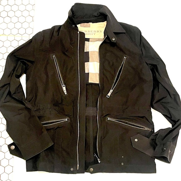 BURBERRY Brit Men’s Rain Jacket Black S Small - Picture 7 of 12